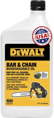 Miniatura 11 de DEWALT – Aceite biodegradable para barra y cadena – Verde, ecológico, no tóxico, lubricante profesional para motosierra – Aceite ultralimpio