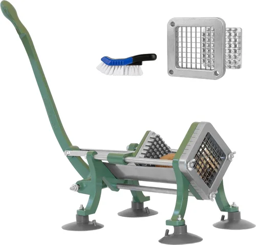 Miniatura 9 de Set combinado completo para restaurante de cortadora de papas fritas y camotes comercial Tiger Chef, resistente y de alta calidad, con ventosas