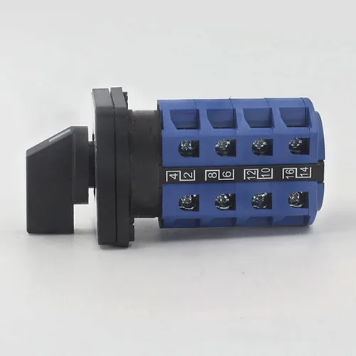 Miniatura 4 de Interruptor selector de cambio universal, interruptor de transferencia de energía, 3 posiciones 16 terminales, LW26-25/4 380V 25A Motor, Generadores