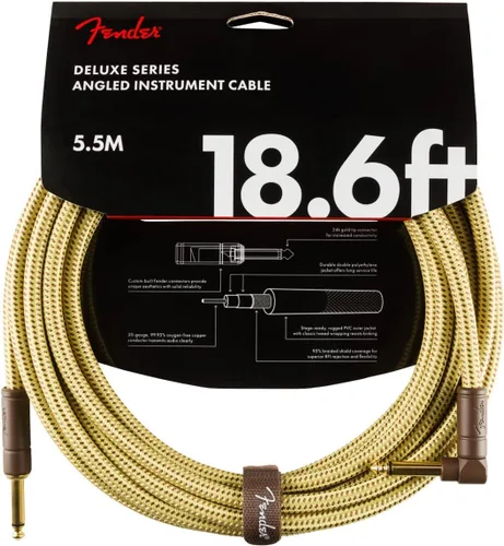 Miniatura 7 de Fender Cable de instrumentos de la serie Deluxe, recto/recto, Tweed, 18.6 pies