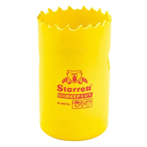 Miniatura 9 de Starrett DCH0136-G - Sierra perforadora bimetálica de corte profundo con dientes HSS resistentes a la abrasión - Ideal para cortar metal, acero