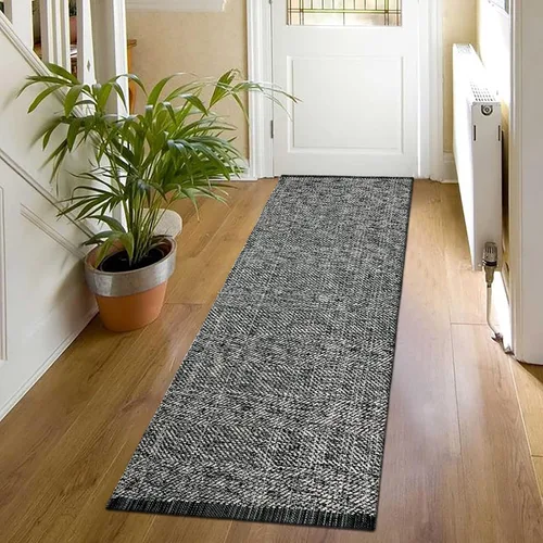 Miniatura 66 de LEEVAN - Alfombras lavables para cocina de 3 x 5 pies, alfombra de color crema para dormitorio, alfombra de algodón tejida para entrada, alfombra