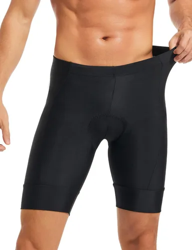 Miniatura 3 de qualidyne Pantalones cortos de ciclismo para hombre, con acolchado 4D, pantalones cortos de ciclismo para ciclismo en carretera, UPF 50+, bolsillos