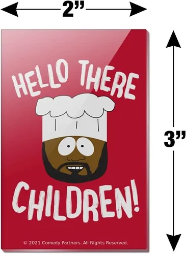 Miniatura 3 de South Park Chef Hello Children Rectángulo Acrílico Refrigerador Imán