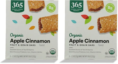 Miniatura 14 de 365 by Whole Foods Market, Barra orgánica de cereales de manzana 6 unidades, 7.8 onzas
