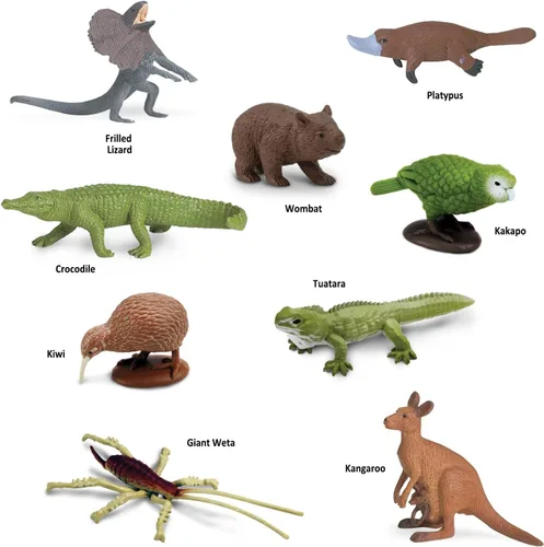 Miniatura 4 de Safari Ltd. Figuras de juguete del continente australiano Colección TOOB No tóxicas y sin BPA Animales de juguete Adecuadas para edades de 3