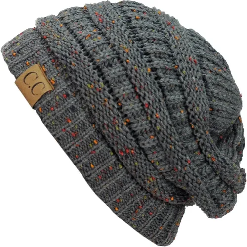 Miniatura 136 de C.C Trendy Warm Chunky Soft Stretch Cable Knit Beanie