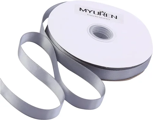 Miniatura 104 de Cinta de satén amarilla de 1 pulgada, cinta de satén sólido de doble cara para envoltura de regalos, bodas, decoración de fiestas, accesorios