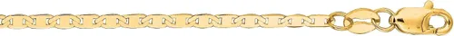Miniatura 4 de JewelStop - Cadena de oro amarillo macizo de 10 quilates (0.067in), color amarillo
