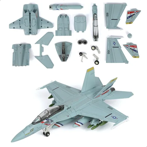 Miniatura 10 de Escala 1:72 F-14 Tomcat Fighter Jet Kit de Modelo de Construcción Rápida de Plástico F14 Juguete Divertido de Ensamblaje de Avión Modelo de Aeronave