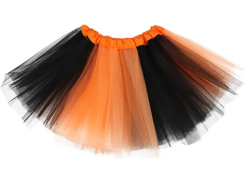 Miniatura 66 de Century Star Tutú de 4 capas para niñas pequeñas, faldas de ballet de tul para baile de princesa, esponjoso, para fiestas de cumpleaños de 2 a 8 años