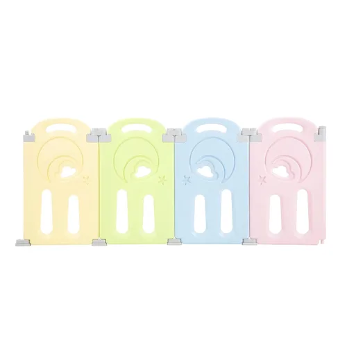Miniatura 11 de Fortella - Corral de juegos plegable Cloud Castle, patio de juegos seguro para bebés con pizarra y pared de actividades, para interiores o Gris