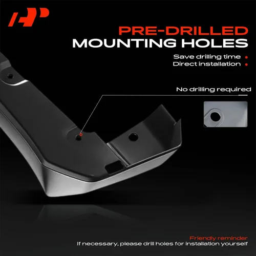 Miniatura 6 de A-Premium Juego de 4 unidades de guardabarros con accesorios de hardware compatibles con Honda Civic 2016-2021, solo sedán, negro, delantero