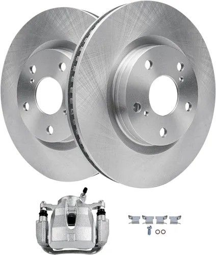 Miniatura 43 de Detroit Axle - Kit de freno delantero para Volkswagen Golf Jetta City Beetle Rotores de freno de disco de repuesto pastillas de freno de cerámica
