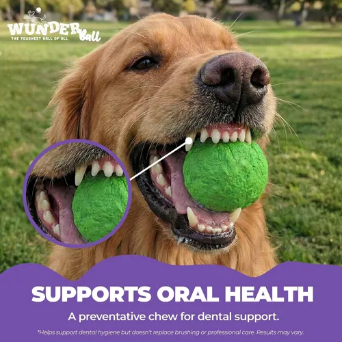 Miniatura 5 de WACKYwalk'r WUNDERball Juguete Duradero de Buscar para Perros – Pelota de Goma Natural Indestructible, Más Segura que las Pelotas de Tenis, Flota