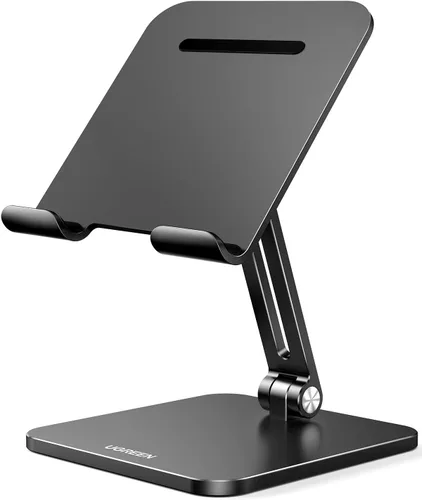 Soporte para Tablet UGREEN Compatible con iPad Soporte de Escritorio Ajustable Base de Aluminio Más Gruesa Compatible con iPad Pro Air Mini 13 12.9