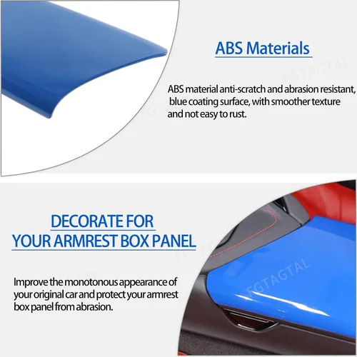 Miniatura 3 de Funda de panel para caja de reposabrazos compatible con Chevrolet Corvette C8 2020-2025, bandeja de almacenamiento con protección para reposabrazos