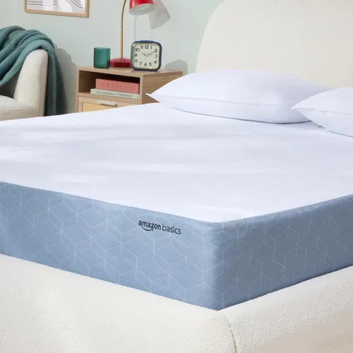 Miniatura 10 de Amazon Basics Colchón de espuma viscoelástica, firmeza media, gel refrescante, colchón tamaño individual, espuma certificada CertiPUR-US®, 75 x 39 x