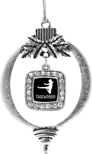 Miniatura 194 de Inspired Silver - Nana púrpura - Adorno de Navidad plateado - Adorno cuadrado para árbol de Navidad con circonita cúbica - Decoración colgante
