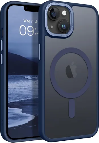 Miniatura 27 de BENTOBEN Compatible con iPhone 15 Plus, Funda de teléfono magnética translúcida mate delgada a prueba de golpes [Compatible con MagSafe] Funda