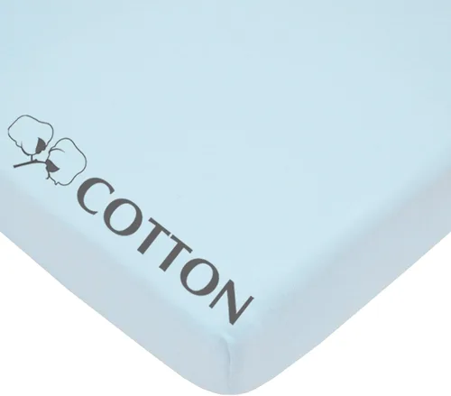Miniatura 8 de American Baby Company Sábana bajera ajustable para mini cuna 100% algodón natural, de 38" x 24", suave y transpirable, sábana pequeña tipo nido Azul