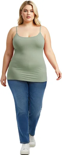 Miniatura 340 de Emmalise Camisola larga casual básica para mujer, con tirantes ajustables, top en capas