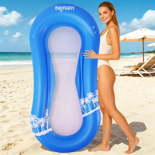 Miniatura 10 de ZHUYNXIR Flotador de piscina para adultos, hamaca flotante, balsas inflables, sofá de aire para piscina, cama flotante, tumbado en él, todo tu Pájaro
