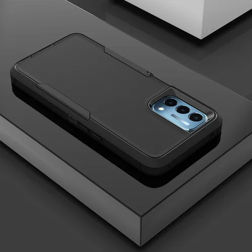 Miniatura 6 de Asuwish Funda protectora para OnePlus Nord N200 5G con protector de pantalla y accesorios de celda híbridos delgados de doble capa, accesorios Azul