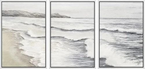 Miniatura 17 de SIGNWIN Lienzo enmarcado para pared, juego de arte sereno de pantanos con humedales verdes e ilustraciones de agua tranquila, arte moderno