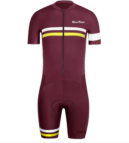 Miniatura 95 de UGLY FROG Traje de triatlón para hombre de manga corta Jersey de piernas cortas Skinsuit Tri Kit Ciclismo Skinsuit Team Bike Ropa