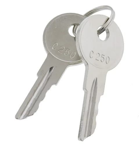 Miniatura 2 de JEENDA 4 llaves de encendido C250 reemplazan 089216-001 170151-001 compatibles con carretilla elevadora Crown Ford/New Holland Massey Ferguson