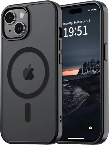 Miniatura 41 de vnnink para iPhone 12 y iPhone 12 Pro, funda de teléfono celular translúcida con protección contra caídas de grado militar, mate magnética