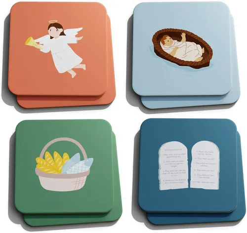 Miniatura 2 de Good Ground Juego de recuerdos a juego para niños pequeños Regalos divertidos y rápidos para niños y niñas de 3 a 7 años – Juego de cartas bíblico
