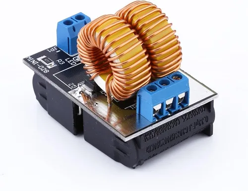Miniatura 4 de TOPINCN ZVS Módulo de potencia de calentamiento por inducción de 120 W con bobina de calentador, 5 V-12 V ajustable para uso industrial, bricolaje