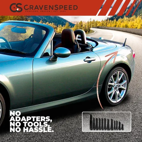Miniatura 2 de CravenSpeed Antena Corta Compatible con Mazda 5 1999-2015 4 pulgadas Reemplazo de Antena Corta Fabricado en EE.UU