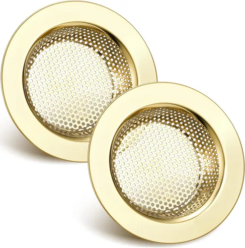 Miniatura 14 de Retisee 2 piezas de colador de fregadero de acero inoxidable para fregadero de cocina, cesta de colador de drenaje, cubierta de malla, colector
