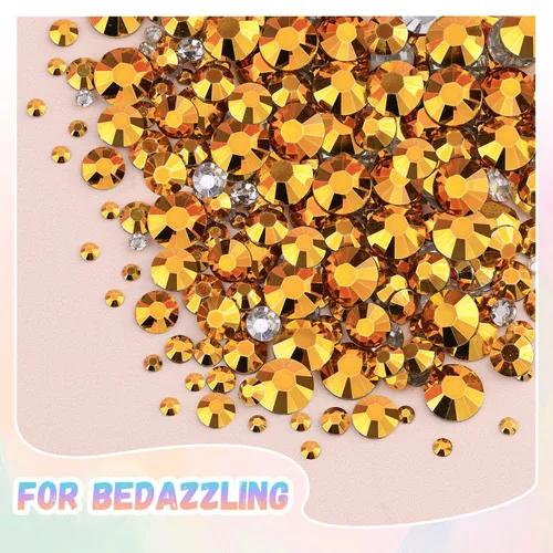 Miniatura 7 de 30000 diamantes de imitación de resina para deslumbrar con pegamento de joyería B7000, gemas de imitación doradas para manualidades, ropa, vasos