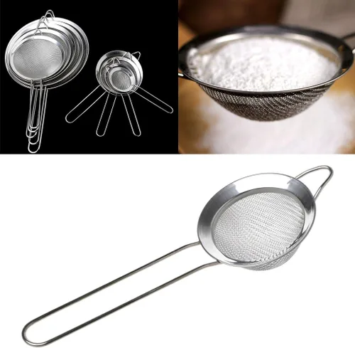 Miniatura 6 de Mini tamiz/colador profesional -cocina de acero inoxidable harina té colador malla colador tamiz filtro tamiz