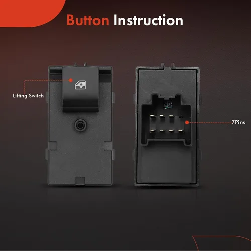 Miniatura 4 de A-Premium Interruptor de ventana eléctrico compatible con Chevrolet Equinox 2010-2017, Malibu Limited 2016, Cruze 2011-2015, Volt 2011-2015 y Buick