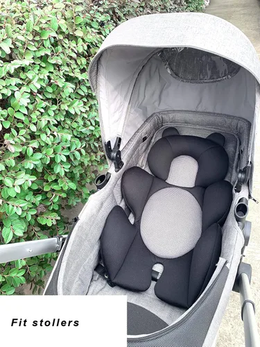 Miniatura 7 de G Ganen Cojín de apoyo para cochecito y asiento cómodo para bebé (oso negro)