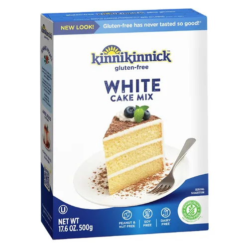 Miniatura 15 de Kinnikinnick - Mezcla de pastel de Angel Food - Mezcla de pastel sin gluten, apta para alérgicos - Cajas de 15.9 onzas - Paquete de 6