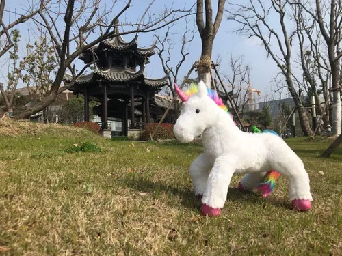 Miniatura 3 de Plushland Peluche esponjoso de unicornio arcoíris de 14 pulgadas – Suave regalo mágico para autismo déficit de atención hiperactiva, regalo de Nuevo