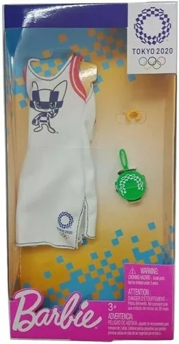 Miniatura 4 de Barbie Ropa: Traje inspirado en la muñeca de Tokio 2020 de los Juegos Olímpicos, vestido con monedero en forma de raqueta y reloj, regalo para niños
