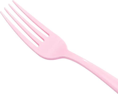 Miniatura 6 de WDF 160 piezas de cubiertos de plástico rosa - Cubiertos de plástico rosa resistentes incluye 80 tenedores, 40 cucharas, 40 cuchillos, utensilios