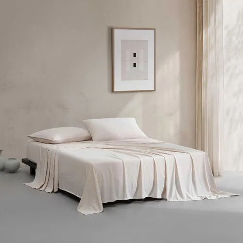 Miniatura 14 de Calvin Klein - Juego de sábanas de tamaño individual, ropa de cama de mezcla de algodón naturalmente suave - Sábanas con funda de almohada a juego