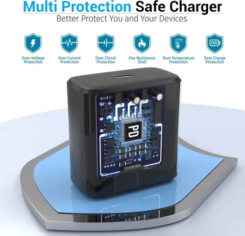 Miniatura 2 de Galaxy S26 S25 45W para cargador Android, bloque USB C de carga súper rápida, PD PPS de carga rápida tipo C, cable de carga rápida de 10 pies