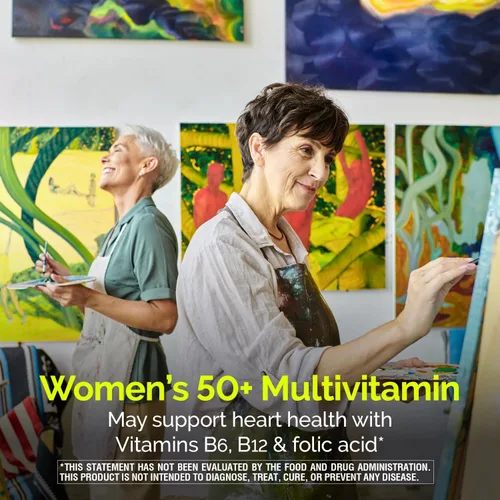 Miniatura 5 de Nature's Wonder Suplemento multivitamínico/multimineral avanzado para mujer 50+ con vitamina D3 y vitaminas B, 120 tabletas, suministro para 120 días