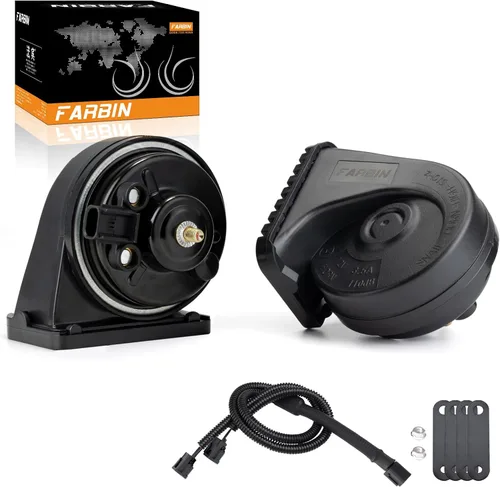 Miniatura 9 de FARBIN Bocina de Auto Compatible con Hyundai/Kia. Bocina de Auto Impermeable de 12V Fuerte de Tono Alto/Bajo Bocinas de Caracol Eléctricas