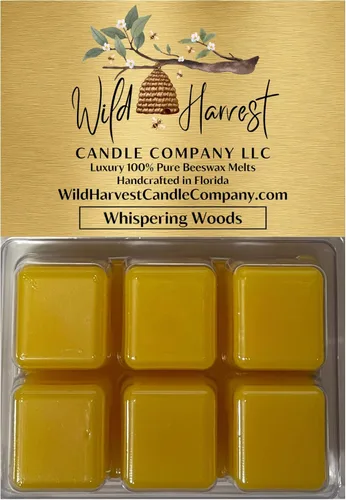 Miniatura 6 de Primera Respiración del Otoño Perfumado, 1 Paquete de Cera de Abejas Pura Derretida para Calentadores, Wild Harvest Candle Company, Tartas Cúbicas