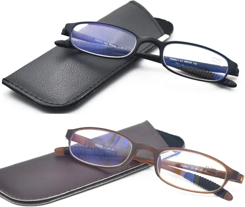 Miniatura 7 de Gafas de Lectura para Computadora con Bloqueo de Luz Azul (Flexibles y Ligeras) Lentes Portátiles de Plástico